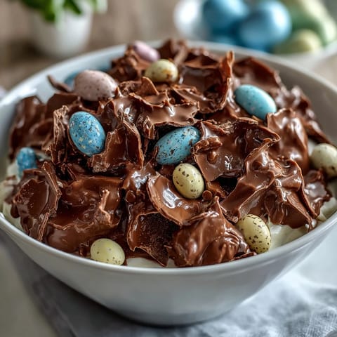 Pastel Chocolate Bark Cadbury Eggs