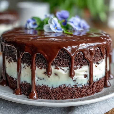 Spring Floral Drip Cake