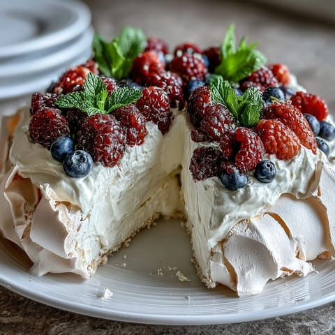 Mothers Day Pavlova Mixed Berries