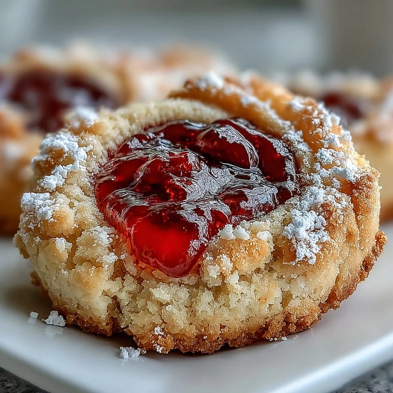 Homemade Raspberry Swirl Shortbread Cookies display a rich, buttery texture with a tangy raspberry filling on a marble surface.