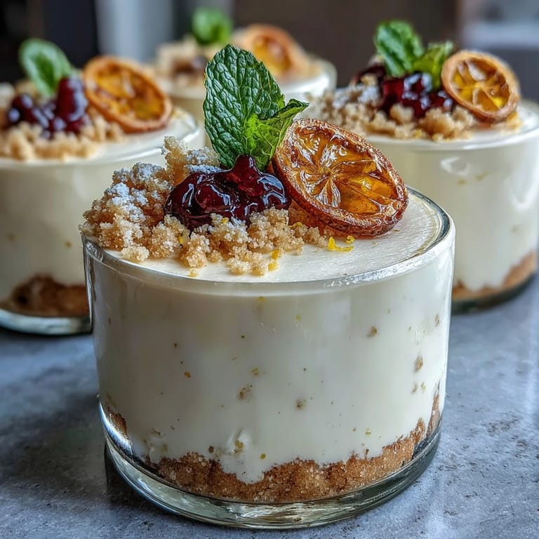 Zesty lemon mousse with delicate shortbread cookies, perfect for a light and elegant dessert.