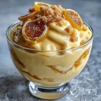 Lemon mousse cups with shortbread crumble: creamy lemon filling atop buttery golden crumble in elegant glasses.